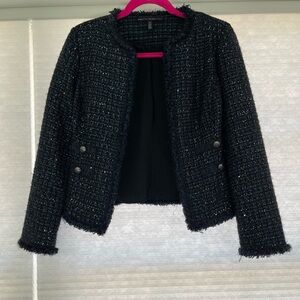 Dark Blue Cropped Blazer
